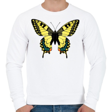 PRINTFASHION Pillangó - Férfi pulóver - Fehér férfi pulóver, kardigán