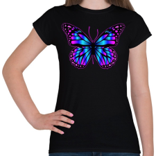 PRINTFASHION Pillangó - Női póló - Fekete női póló