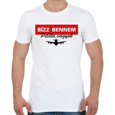 PRINTFASHION Pilóta vagyok - Férfi póló - Fehér férfi póló