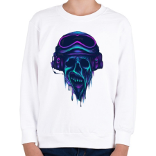 PRINTFASHION Pilóta zombi - Gyerek pulóver - Fehér gyerek pulóver, kardigán
