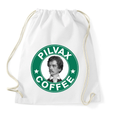 PRINTFASHION Pilvax Coffee - parody - Sportzsák, Tornazsák - Fehér tornazsák