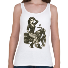 PRINTFASHION Pin up - Női atléta - Fehér