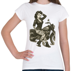 PRINTFASHION Pin up - Női póló - Fehér