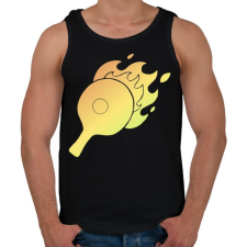 PRINTFASHION pingpong - Férfi atléta - Fekete atléta, trikó