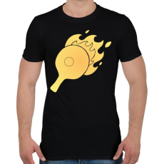 PRINTFASHION pingpong - Férfi póló - Fekete