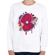 PRINTFASHION Pingpong - Gyerek pulóver - Fehér