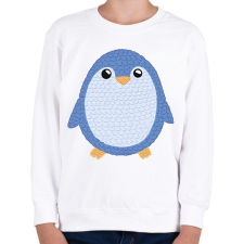 PRINTFASHION Pingvin - Gyerek pulóver - Fehér gyerek pulóver, kardigán