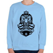 PRINTFASHION Pingvin - Gyerek pulóver - Világoskék gyerek pulóver, kardigán