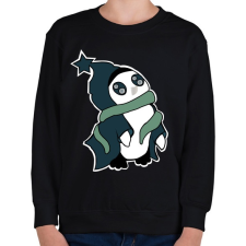 PRINTFASHION pingvin_kék - Gyerek pulóver - Fekete gyerek pulóver, kardigán