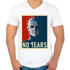 PRINTFASHION Pinhead No tearas - Férfi V-nyakú póló - Fehér férfi póló