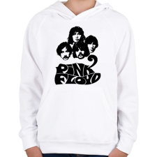 PRINTFASHION pink floyd bw - Gyerek kapucnis pulóver - Fehér gyerek pulóver, kardigán