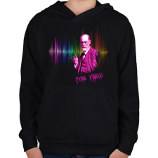 PRINTFASHION PINK FREUD - Gyerek kapucnis pulóver - Fekete gyerek pulóver, kardigán
