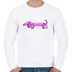 PRINTFASHION Pink lufitacskó - Férfi pulóver - Fehér