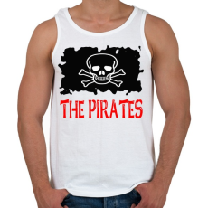 PRINTFASHION pirates - Férfi atléta - Fehér