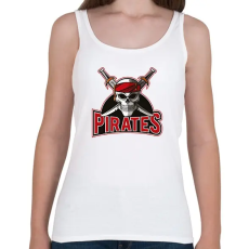 PRINTFASHION Pirates Logó - Női atléta - Fehér
