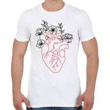 PRINTFASHION piros&fekete 1 - Férfi póló - Fehér férfi póló