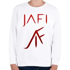 PRINTFASHION piros jafi - Gyerek pulóver - Fehér gyerek pulóver, kardigán