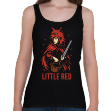 PRINTFASHION Piroska - Női atléta - Fekete női trikó