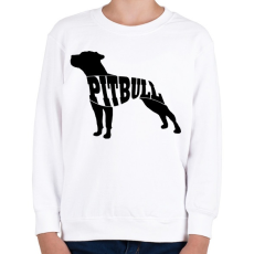 PRINTFASHION Pitbull - Gyerek pulóver - Fehér