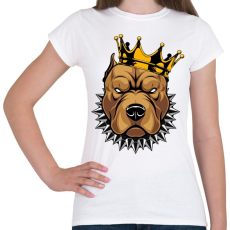PRINTFASHION Pitbull király - Női póló - Fehér