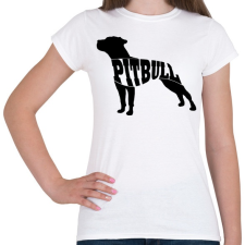 PRINTFASHION Pitbull - Női póló - Fehér női póló