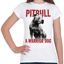 PRINTFASHION Pitbull - Női póló - Fehér női póló