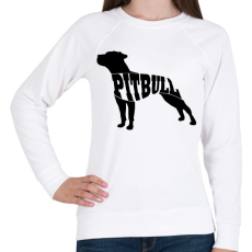 PRINTFASHION Pitbull - Női pulóver - Fehér