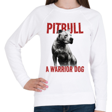 PRINTFASHION Pitbull - Női pulóver - Fehér