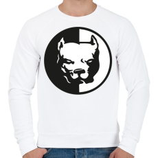 PRINTFASHION pitbull-png-272563 - Férfi pulóver - Fehér