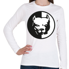 PRINTFASHION pitbull-png-272563 - Női hosszú ujjú póló - Fehér