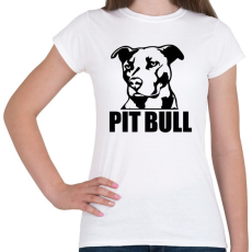 PRINTFASHION pitbull-png-273352 - Női póló - Fehér
