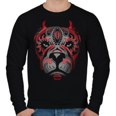 PRINTFASHION Pitbull tetkó - Férfi pulóver - Fekete