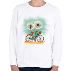 PRINTFASHION Pittypang biciklis - Gyerek pulóver - Fehér