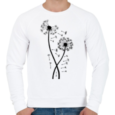 PRINTFASHION Pitypang  - Férfi pulóver - Fehér