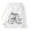 PRINTFASHION pizza chef - Sportzsák, Tornazsák - Fehér