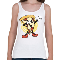 PRINTFASHION Pizza dab - Női atléta - Fehér