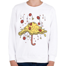 PRINTFASHION Pizza esernyő - Gyerek pulóver - Fehér gyerek pulóver, kardigán