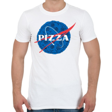 PRINTFASHION Pizza - Férfi póló - Fehér férfi póló