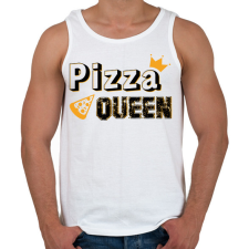 PRINTFASHION Pizza királynő - Férfi atléta - Fehér atléta, trikó