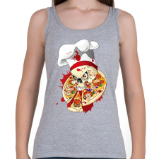 PRINTFASHION Pizza Koponya Szakács - Női atléta - Sport szürke női trikó