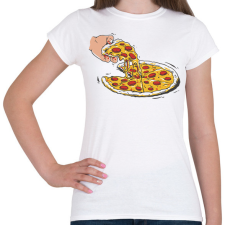 PRINTFASHION Pizza - Női póló - Fehér női póló