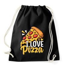 PRINTFASHION pizza  - Sportzsák, Tornazsák - Fekete tornazsák
