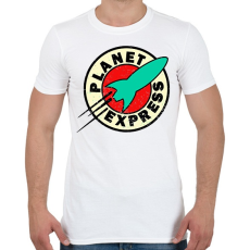 PRINTFASHION Planet express - Férfi póló - Fehér