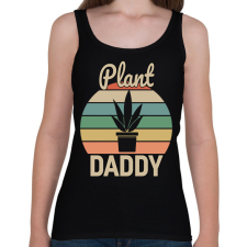 PRINTFASHION Plant Daddy - Női atléta - Fekete női trikó