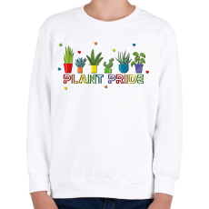 PRINTFASHION Plant Pride - Gyerek pulóver - Fehér