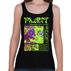 PRINTFASHION Plant - Streetwear - Női atléta - Fekete