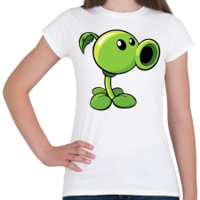 PRINTFASHION Plants vs Zombies - Női póló - Fehér női póló