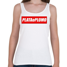 PRINTFASHION Plata o Plomo - Női atléta - Fehér női trikó