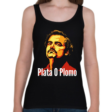 PRINTFASHION Plata O Plomo - Női atléta - Fekete női trikó