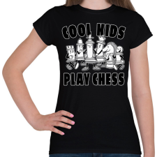 PRINTFASHION Play Chess - Sakk - Női póló - Fekete női póló